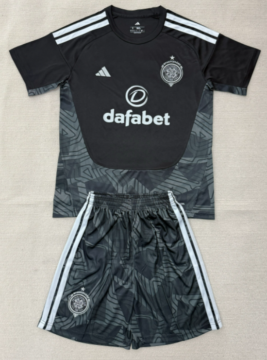 2026-27 Kids Celtic goalkeeper black soccer jersey