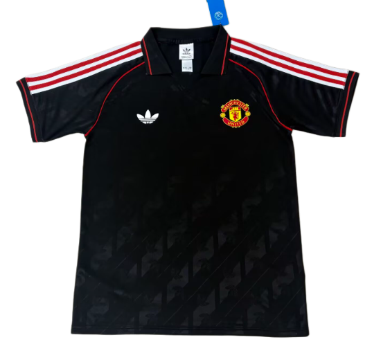 2026-27 Mens Manchester United black Polo Fans Soccer Jersey