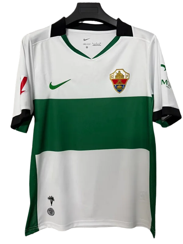 2026-27 Mens Elche CF home white green soccer jersey
