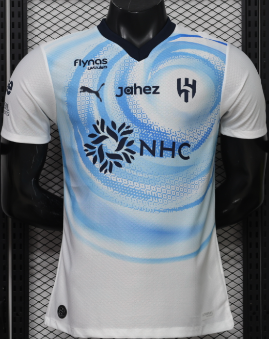 2026-27 Al-Hilal away blue white Player Version Soccer Jersey