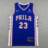 2026-27 76ERS #23 blue Top Quality Hot Pressing NBA Jersey (V领)