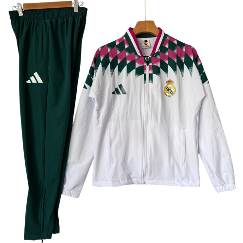 2026-27 Real Madrid white Windbreaker suit