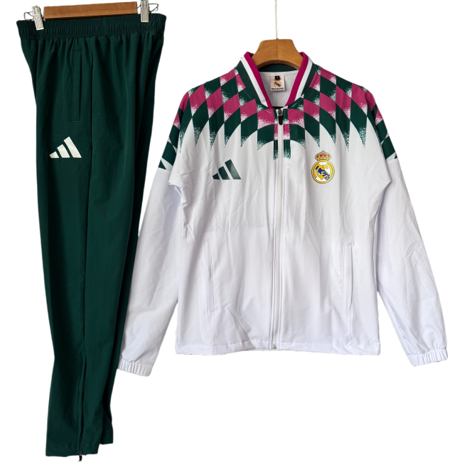 2026-27 Real Madrid white Windbreaker suit