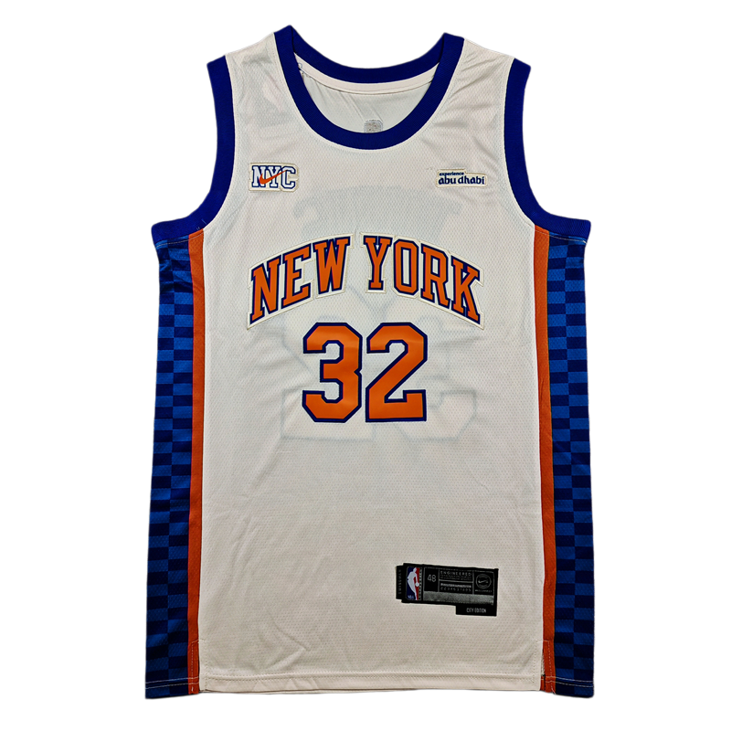 2026 KNICKS #32 off-white City Edition Top Quality Hot Pressing NBA Jersey