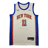 2026 KNICKS #11 off-white City Edition Top Quality Hot Pressing NBA Jersey