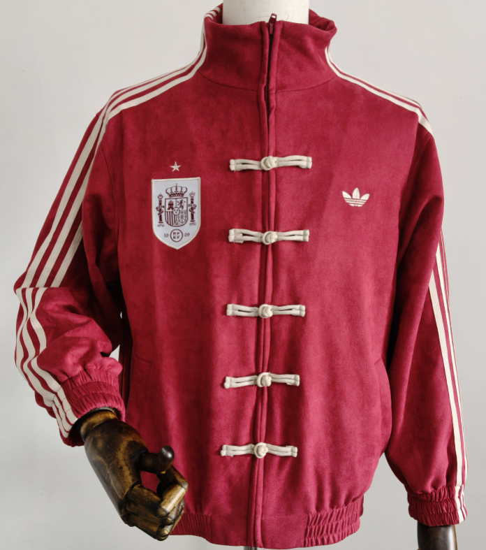2026-27 Spain burgundy Tang Suit Jacket
