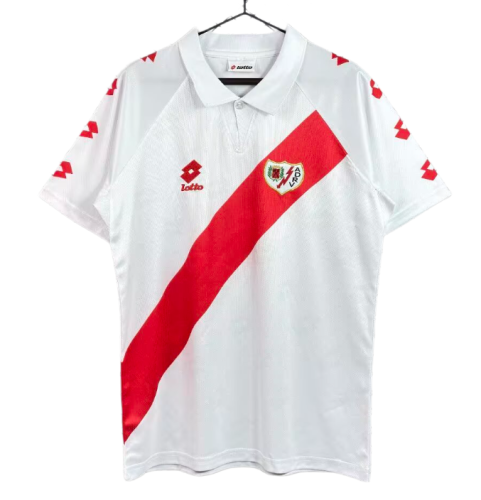 1991-1994 Rayo Vallecano Home Retro white Soccer Jersey