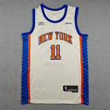 2026 KNICKS #11 off-white City Edition Top Quality Hot Pressing NBA Jersey