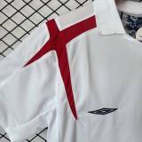 2006 Mens England home white Retro Soccer Jersey