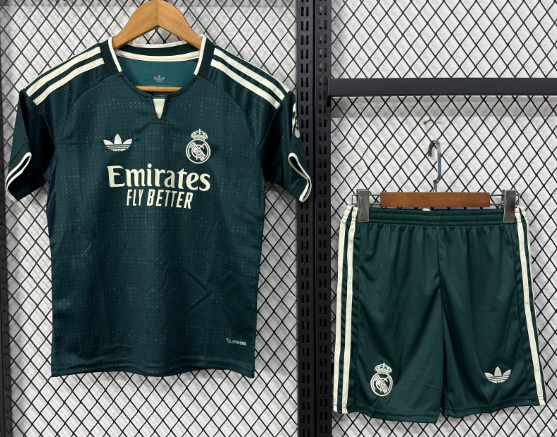 2026-27 Kids Real Madrid away green Soccer Jersey