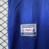 1998 Mens Retro Japan home blue soccer Jersey