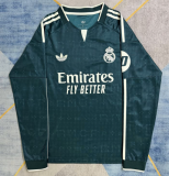 2026-27 Mens Real Madrid away green Long Sleeve soccer Jersey