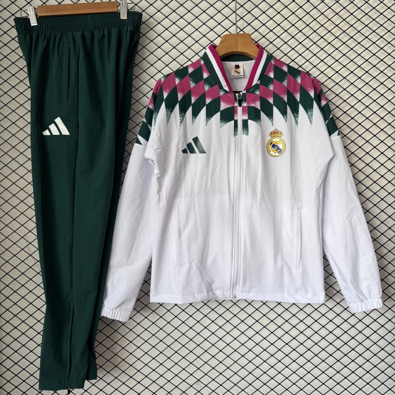 2026-27 Real Madrid white Windbreaker suit