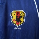 1998 Mens Retro Japan home blue soccer Jersey