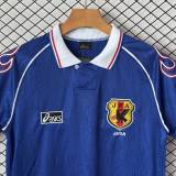 1998 Mens Retro Japan home blue soccer Jersey