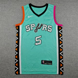 2023 Sa Spurs green #5 City Edition Top Quality Hot Pressing NBA Jersey
