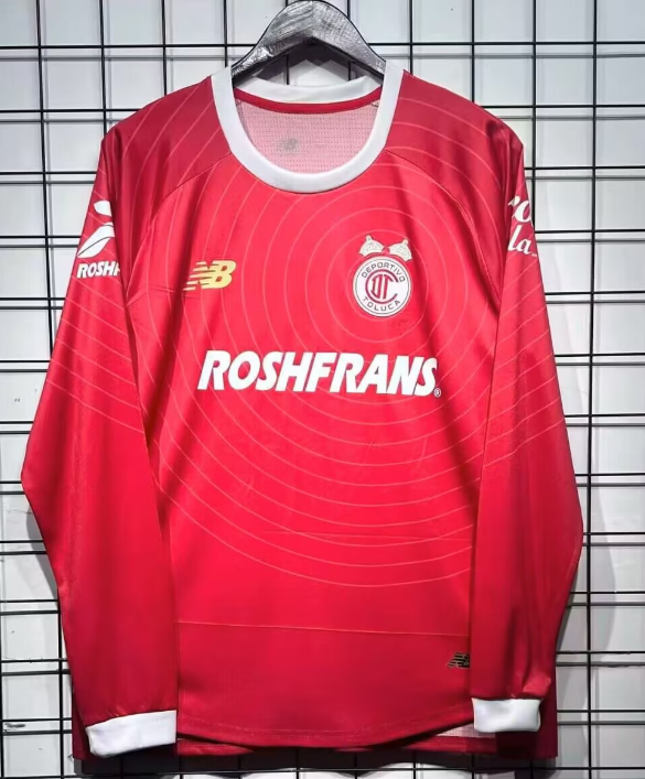 2026-27 Mens Toluca Double-Champion Long Sleeve Soccer Jersey