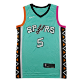 2023 Sa Spurs green #5 City Edition Top Quality Hot Pressing NBA Jersey