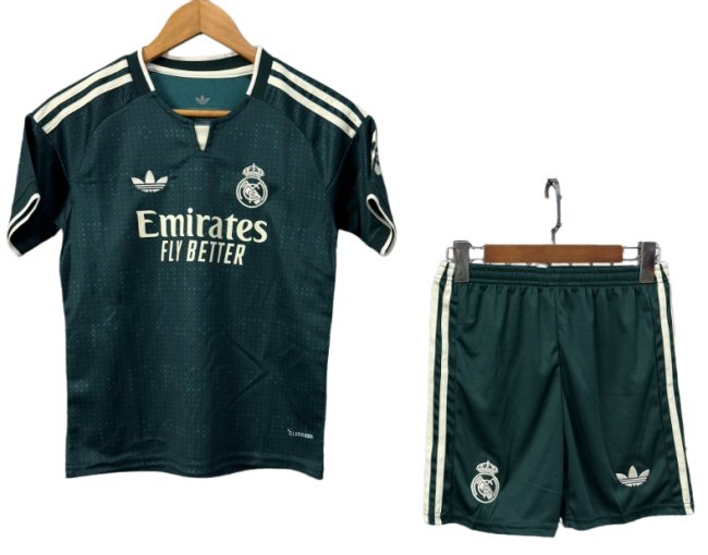 2026-27 Kids Real Madrid away green Soccer Jersey