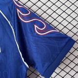 1998 Mens Retro Japan home blue soccer Jersey