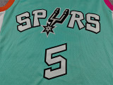 2023 Sa Spurs green #5 City Edition Top Quality Hot Pressing NBA Jersey