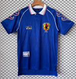 1998 Mens Retro Japan home blue soccer Jersey