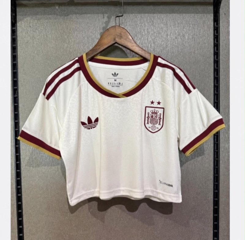 2026-27 Spain Away Women Cheerleader Shirt (have two stars ⭐⭐)