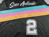 2026 Sa Spurs HAPPER #2 Black City Edition Top Quality Hot Pressing NBA Jersey