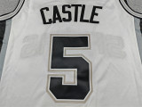 2026 Sa Spurs CASTLE #5 white Top Quality Hot Pressing NBA Jersey