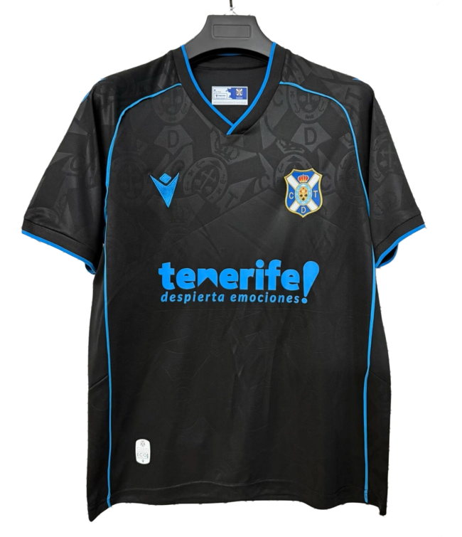2026-27 Mens CD Tenerife away black Soccer Jersey