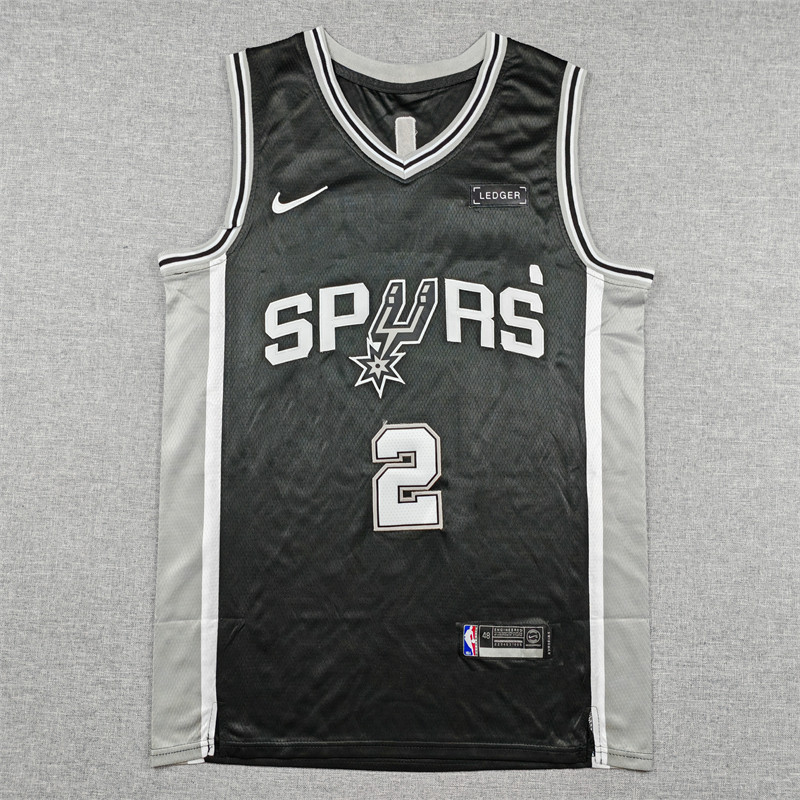 2026 Sa Spurs HAPPER #2 black Top Quality Hot Pressing NBA Jersey