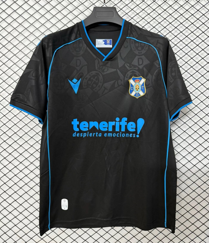2026-27 Mens CD Tenerife away black Soccer Jersey