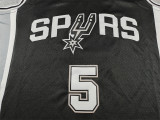 2026 Sa Spurs CASTLE #5 Black Top Quality Hot Pressing NBA Jersey