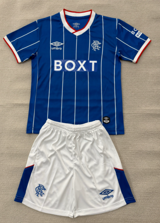 2026-27 Kids Rangers Hoem blue soccer Jersey