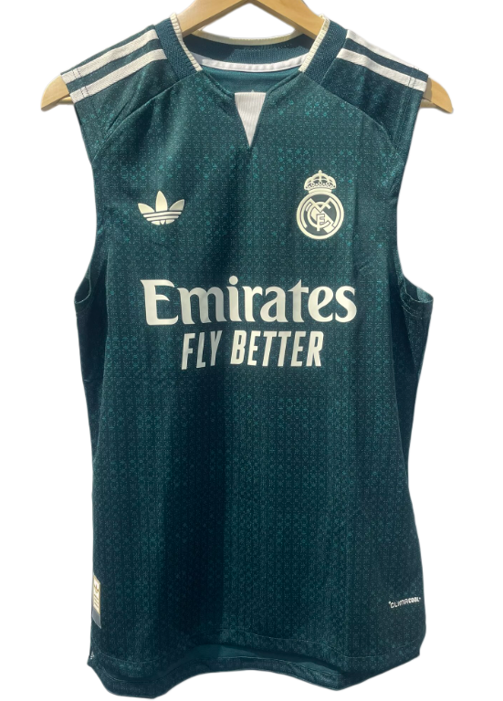 2026-27 Real Madrid green vest fans training suit