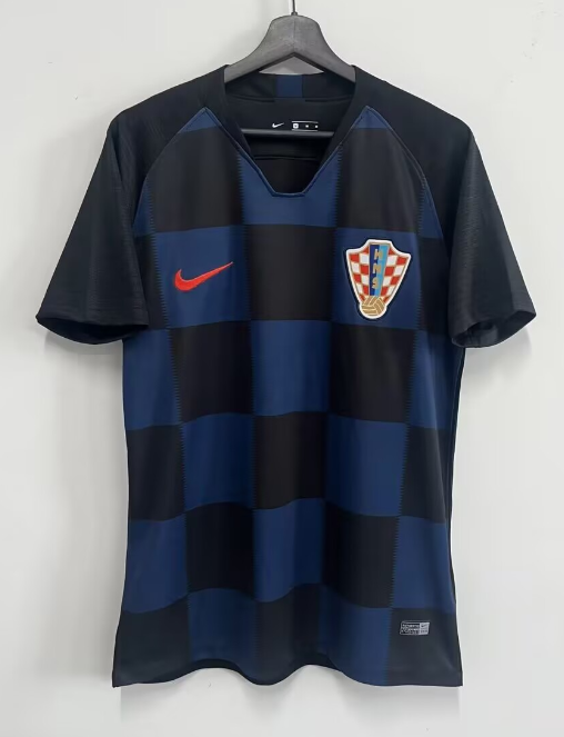 2018 Mens Croatia away Retro Soccer Jersey