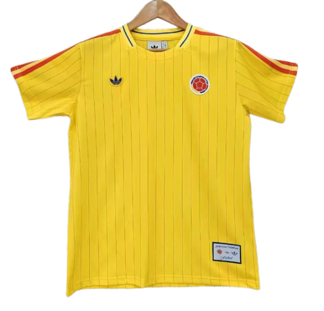 2026-27 Colombia yellow Retro version Soccer Jersey