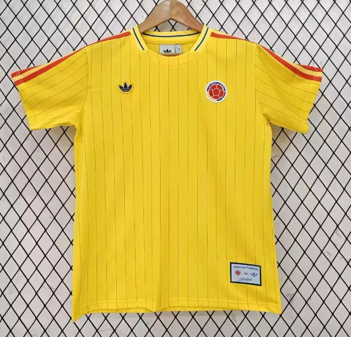 2026-27 Colombia yellow Retro version Soccer Jersey