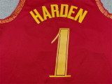 2024 Cleveland Cavaliers HARDEN #1 red City Edition Top Quality Hot Pressing NBA Jersey