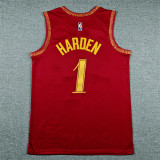 2024 Cleveland Cavaliers HARDEN #1 red City Edition Top Quality Hot Pressing NBA Jersey