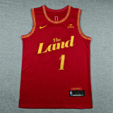 2024 Cleveland Cavaliers HARDEN #1 red City Edition Top Quality Hot Pressing NBA Jersey