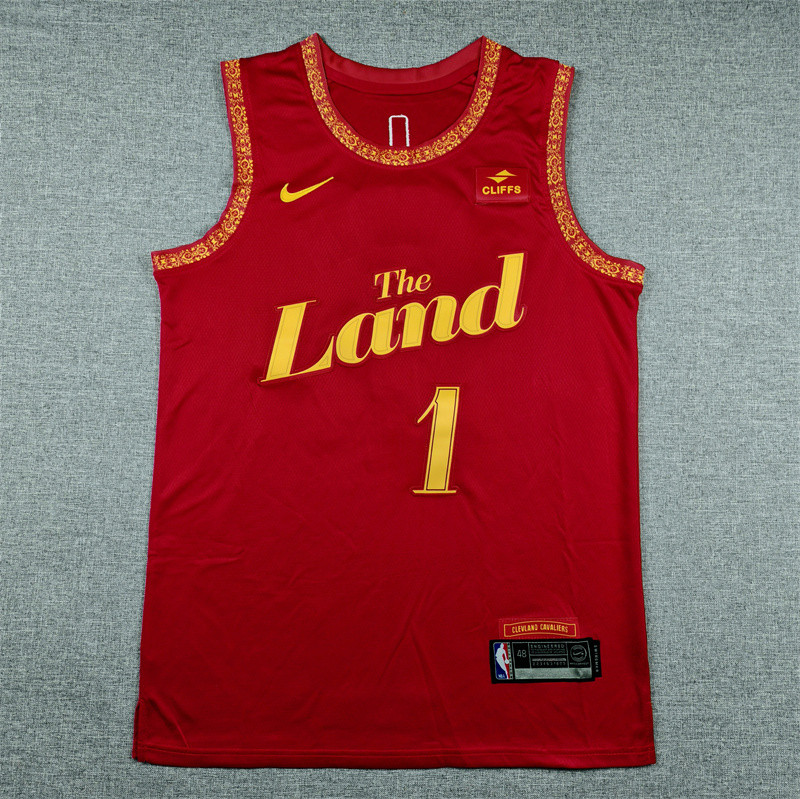 2024 Cleveland Cavaliers HARDEN #1 red City Edition Top Quality Hot Pressing NBA Jersey