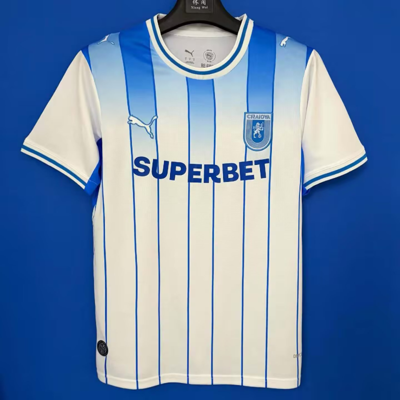 2026-27 Mens Craiova FC home white soccer jersey