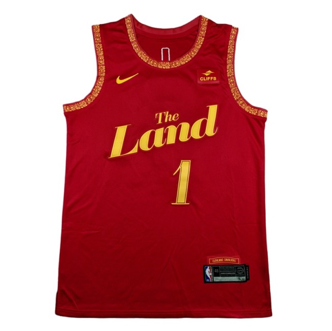 2024 Cleveland Cavaliers HARDEN #1 red City Edition Top Quality Hot Pressing NBA Jersey