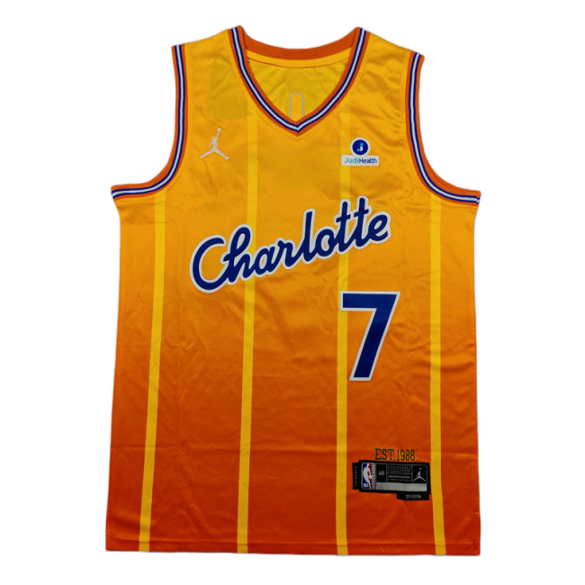 2026 Hornets KNUEPPEL #7 yellow City Edition Top Quality Hot Pressing NBA Jersey