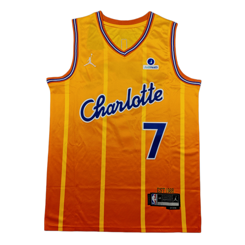 2026 Hornets KNUEPPEL #7 yellow City Edition Top Quality Hot Pressing NBA Jersey