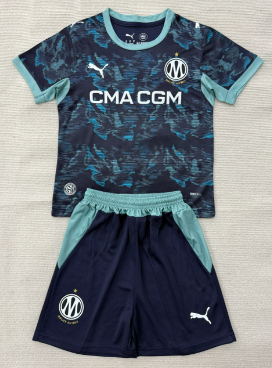2026-27 Kids Marseille away soccer jersey