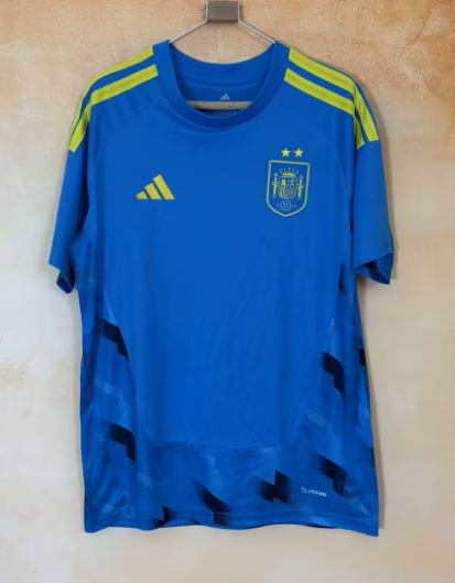 2026-27 Spain blue goalkeeper soccer Jersey（Have two star ⭐⭐）