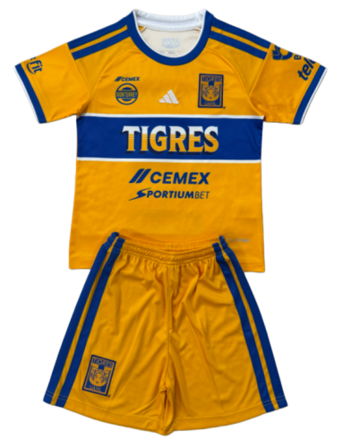 2026-27 Kids Tigres UANL home yellow soccer Jersey
