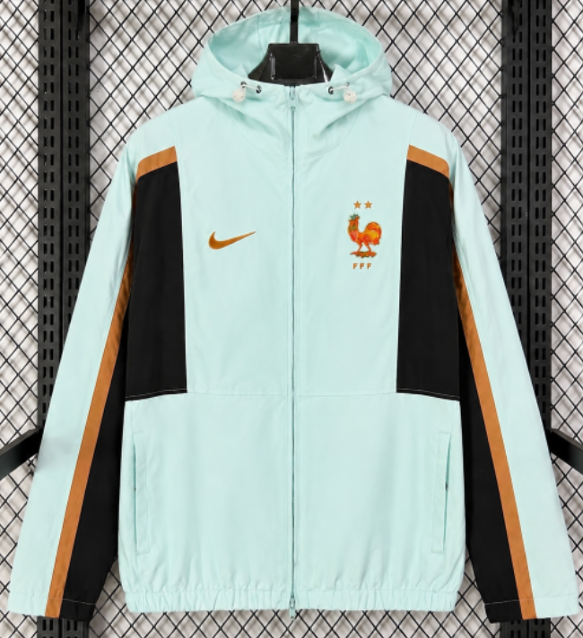 2026-27 France green Hoodie Windbreaker